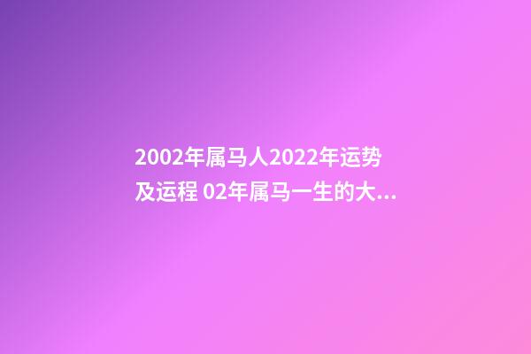 2002年属马人2022年运势及运程 02年属马一生的大劫，属马在2022 年有劫难吗-第1张-观点-玄机派